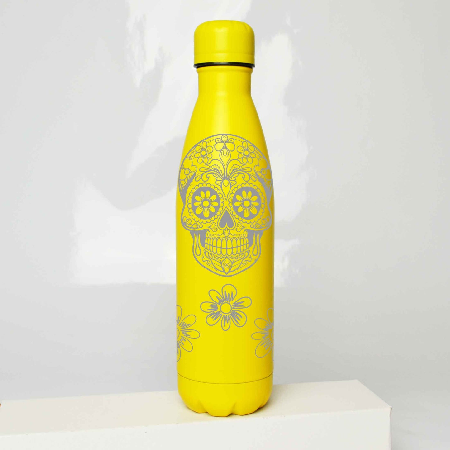 Sugar Skull Stainless Steel Thermos Bottle – 500ml BPA-Free Insulated Flask