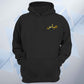 Custom Arabic Name Chest Print Unisex Hoodie