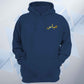 Custom Arabic Name Chest Print Unisex Hoodie