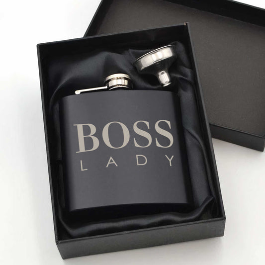 Boss Lady Hip Flask 6oz