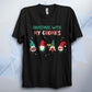 Christmas With My Gnomies Unisex T Shirt