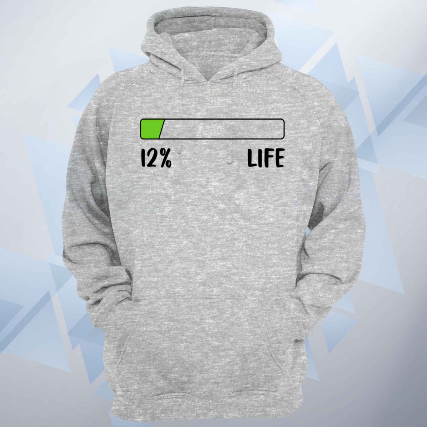 Personalised Life Percentage Bar Funny Unisex Hoodie