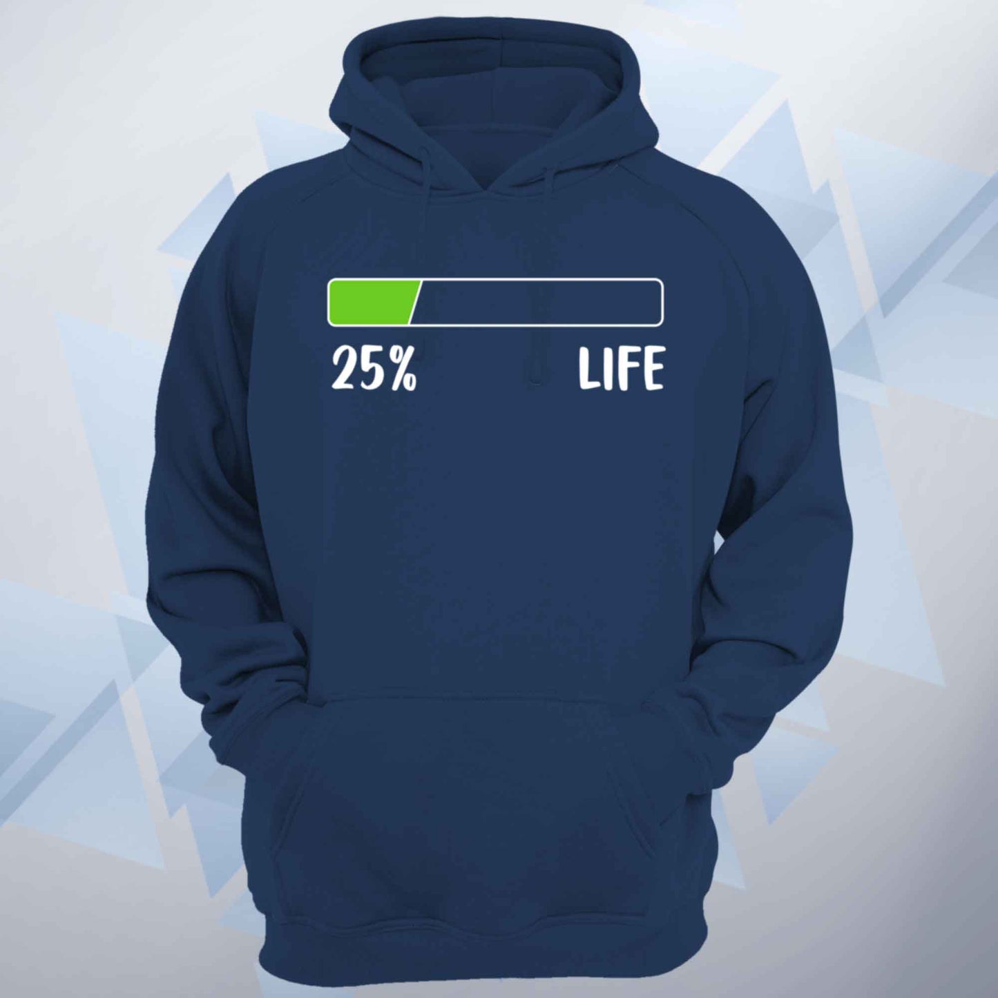 Personalised Life Percentage Bar Funny Unisex Hoodie