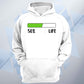 Personalised Life Percentage Bar Funny Unisex Hoodie