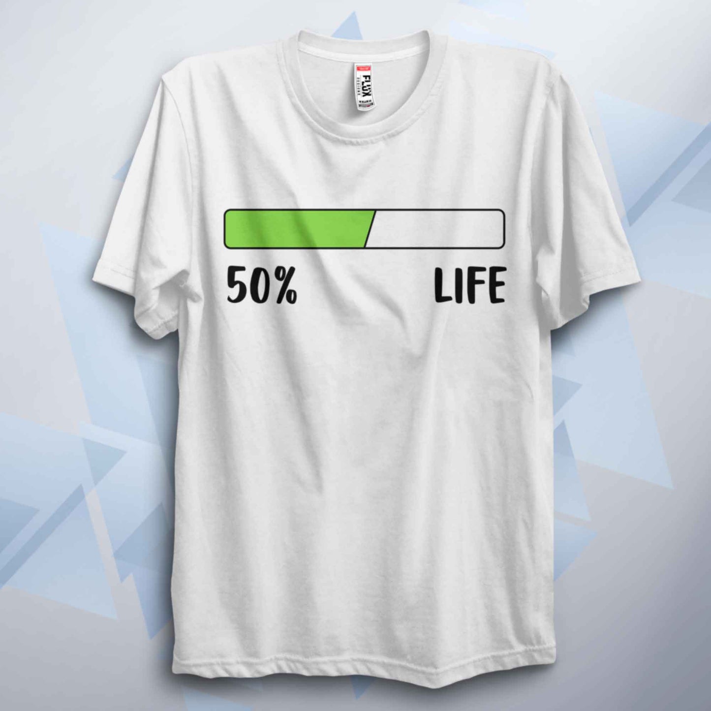 Personalised Life Percentage Bar Funny Unisex T Shirt