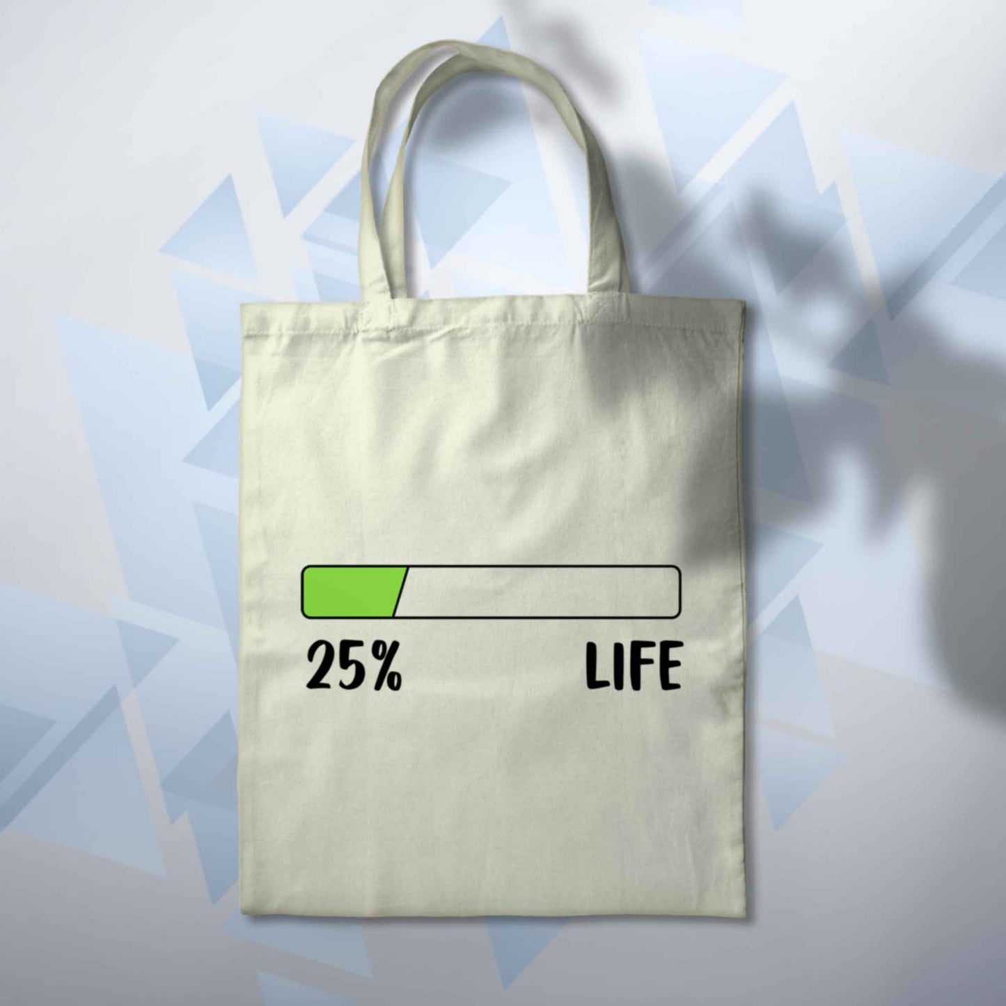 Personalised Life Percentage Bar Funny Tote 10L Bag