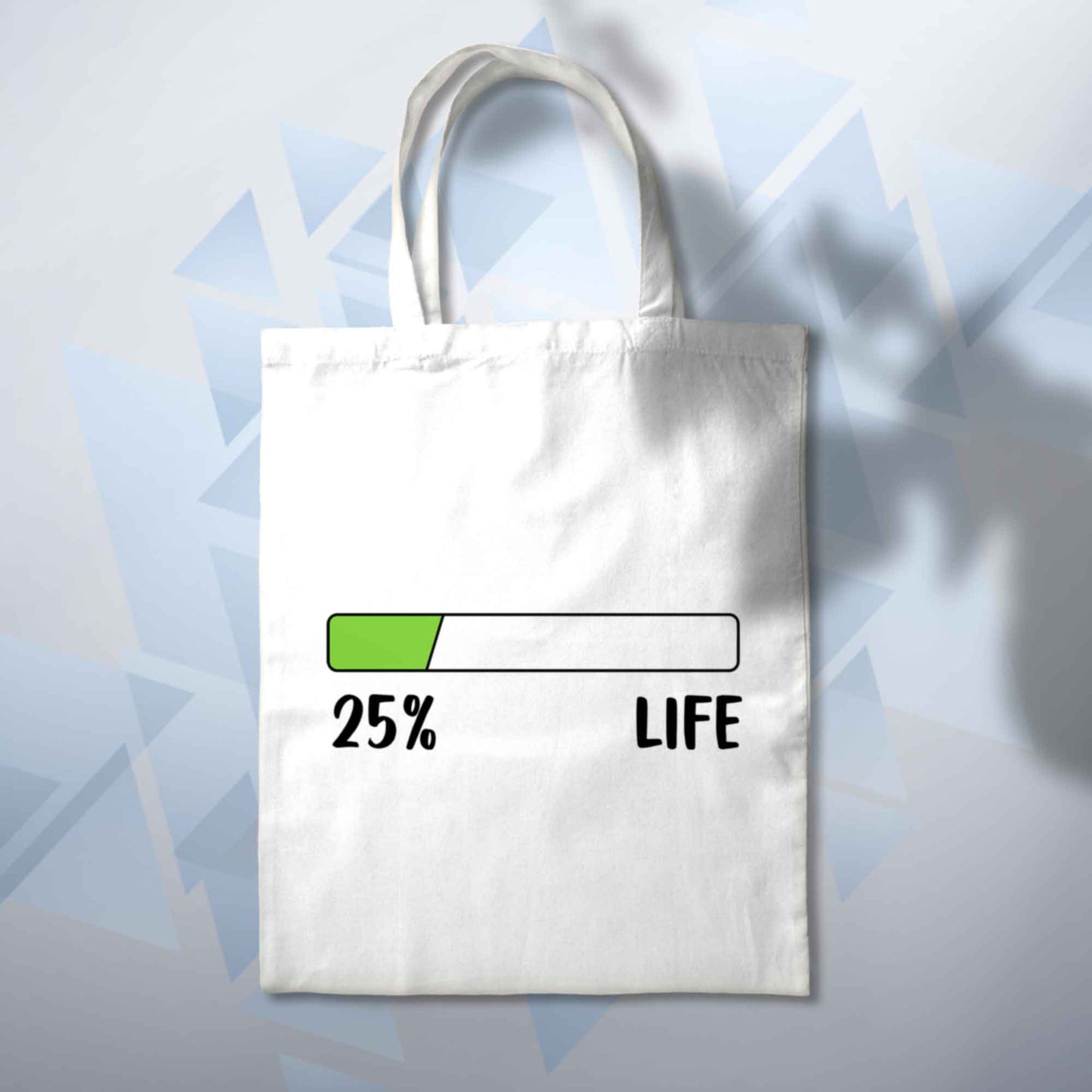 Personalised Life Percentage Bar Funny Tote 10L Bag