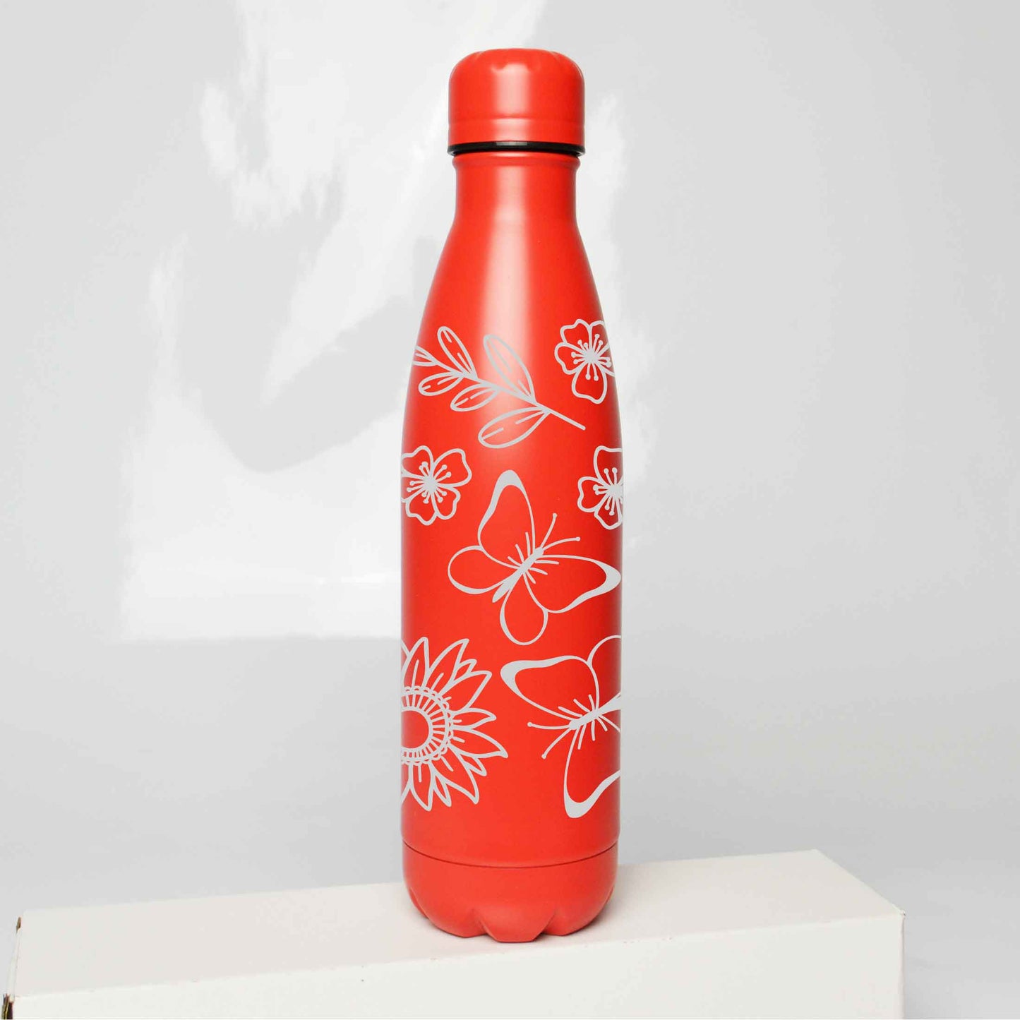 Floral Butterflies Stainless Steel Thermos Bottle – 500ml BPA-Free Insulated Flask