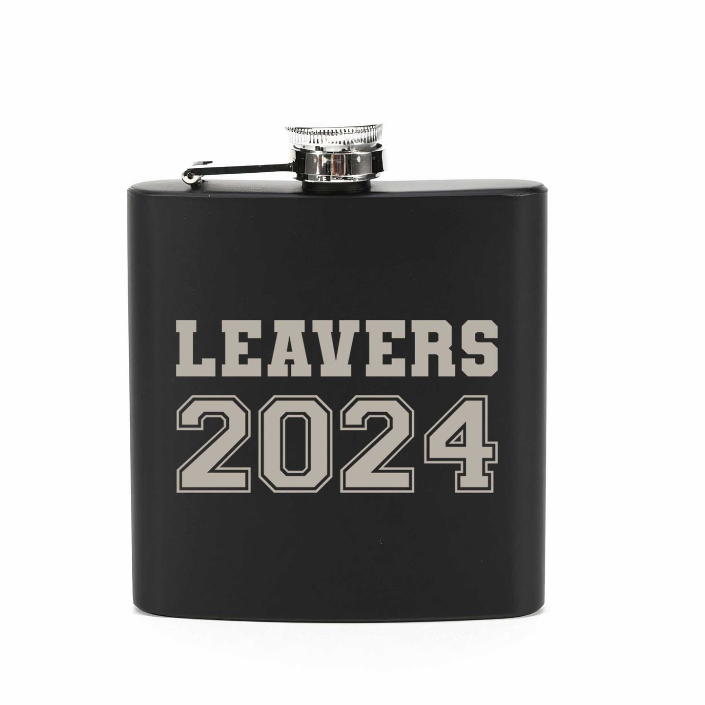 Engraved Leavers 2024 Stainless Steel Hip Flask 6oz