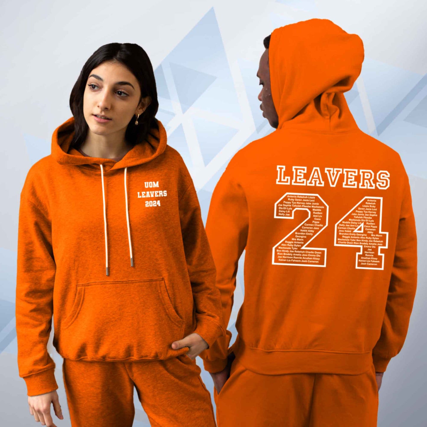 Personalised LEAVERS 2024 Hoodie Custom Names