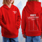 Personalised LEAVERS Long List 2024 Name On Top Kids Hoodie Custom Names