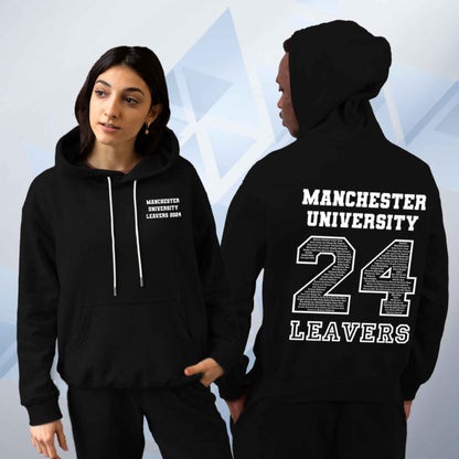 Personalised LEAVERS 2024 Name On Top Hoodie Custom Names