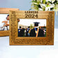 Personalised Leavers 2024 Names Photo Frame Oak Frame