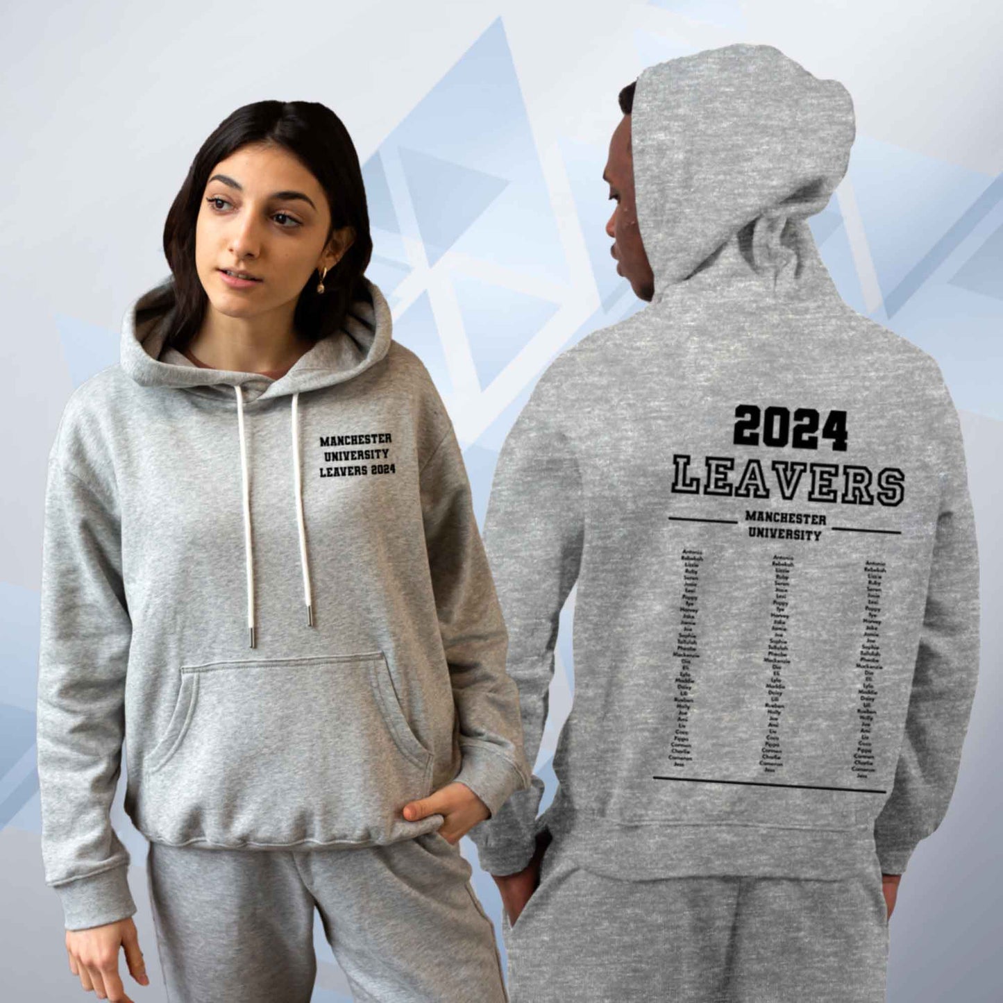 Personalised LEAVERS List 2024 Hoodie Custom Names