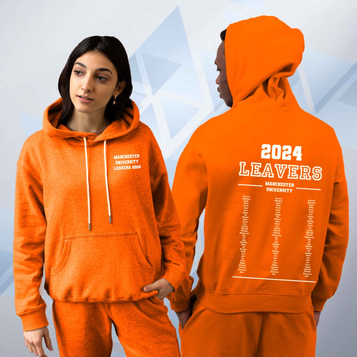 Personalised LEAVERS List 2024 Hoodie Custom Names