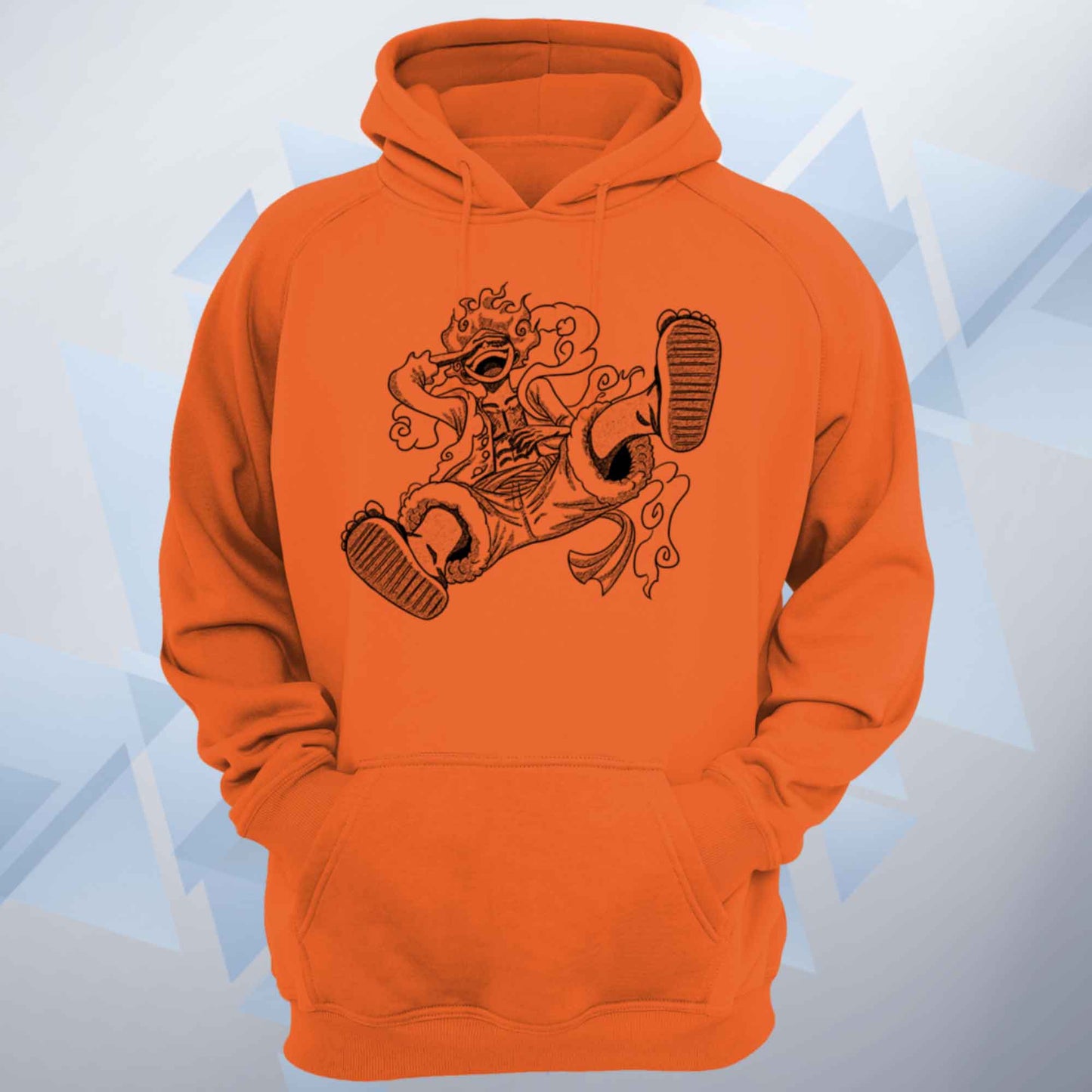 Luffy Gear 5 Line Art Unisex Hoodie