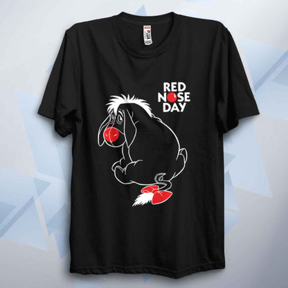 Red Nose Day Eeyore Unisex Adult T Shirt