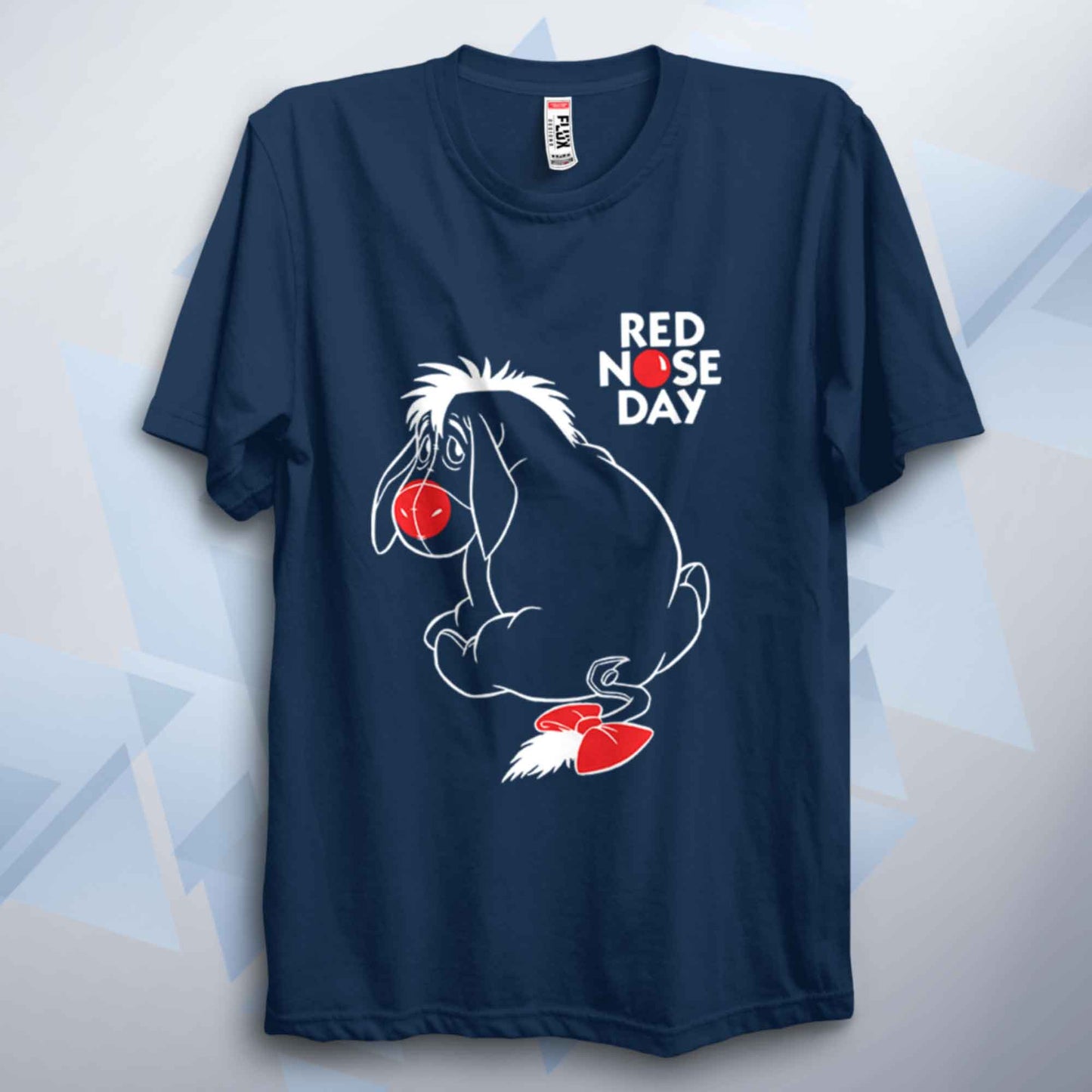 Red Nose Day Eeyore Unisex Adult T Shirt