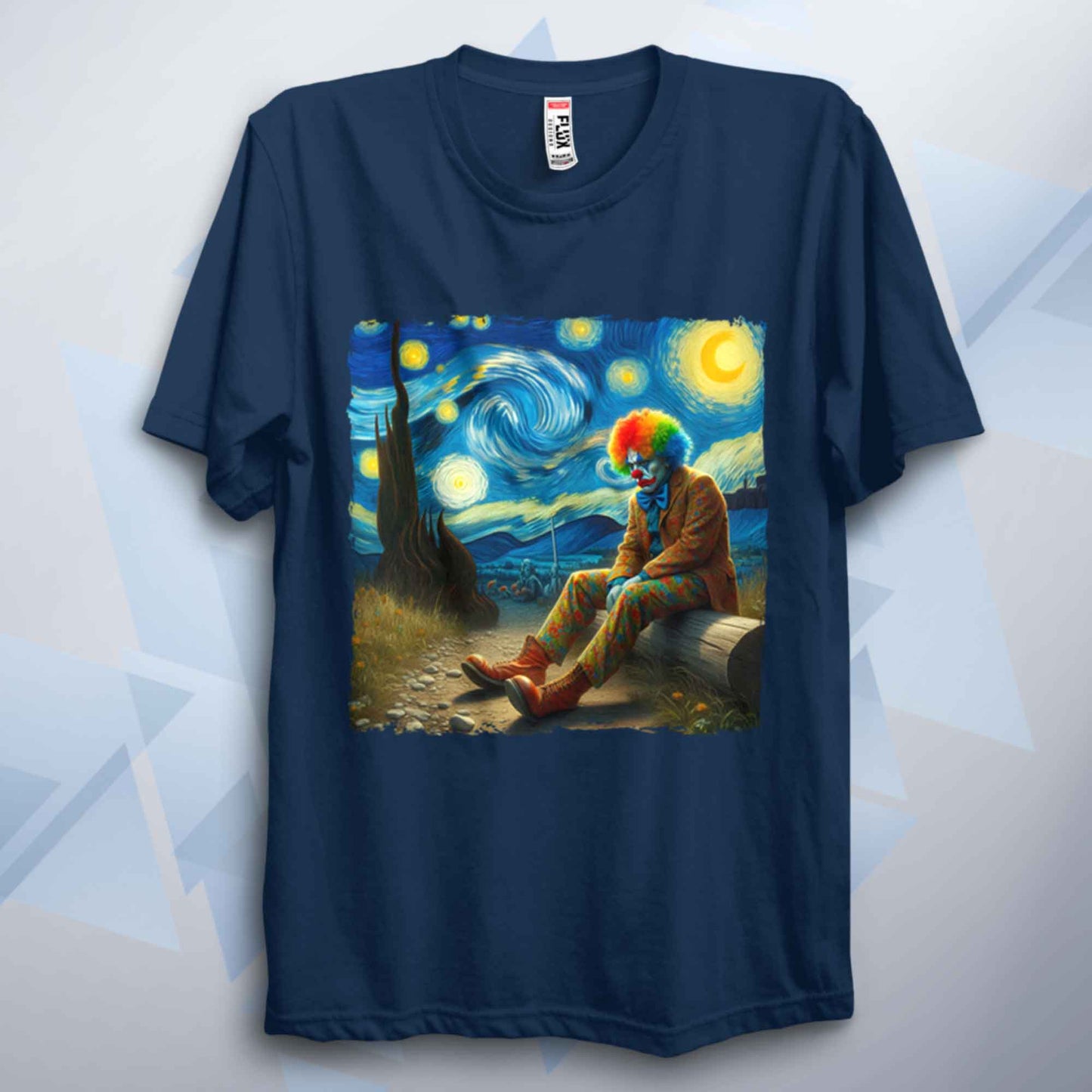 Starry Night Clown Unisex Parody T Shirt