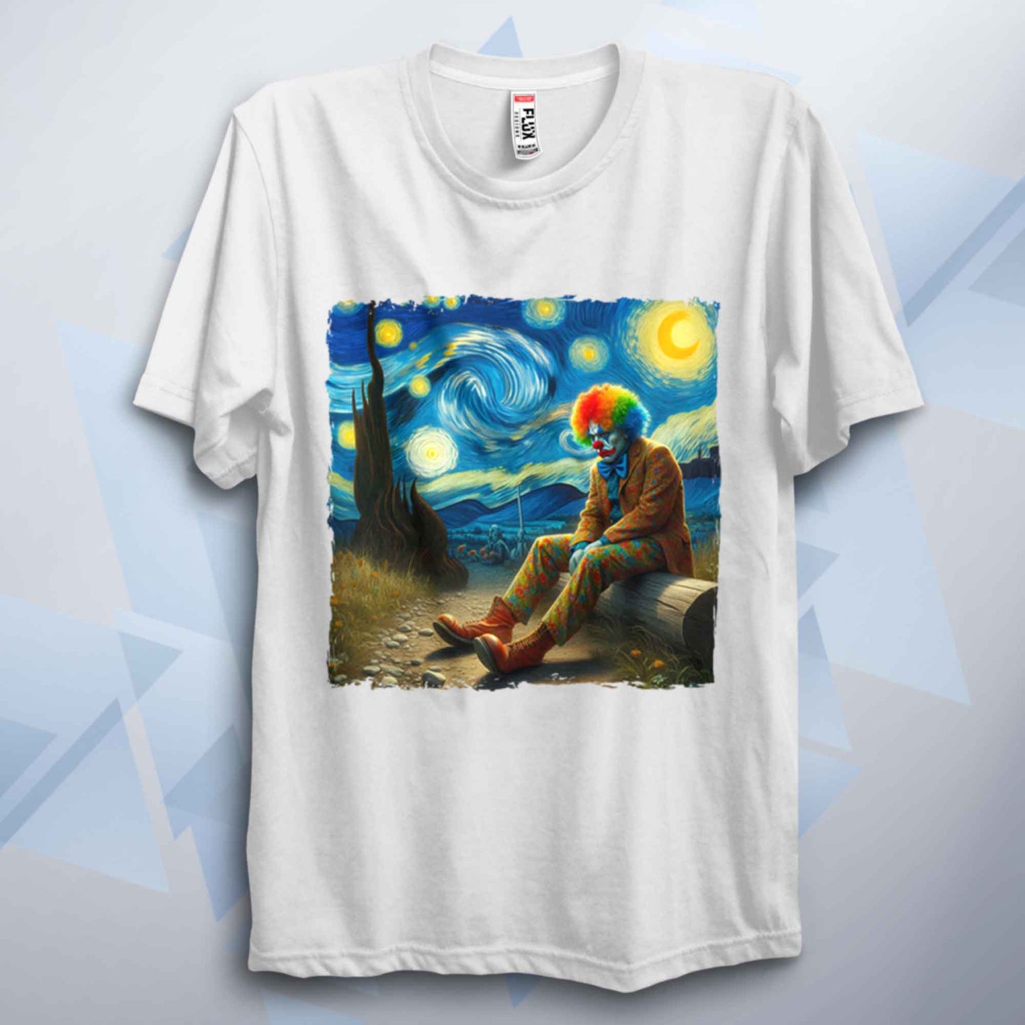 Starry Night Clown Unisex Parody T Shirt