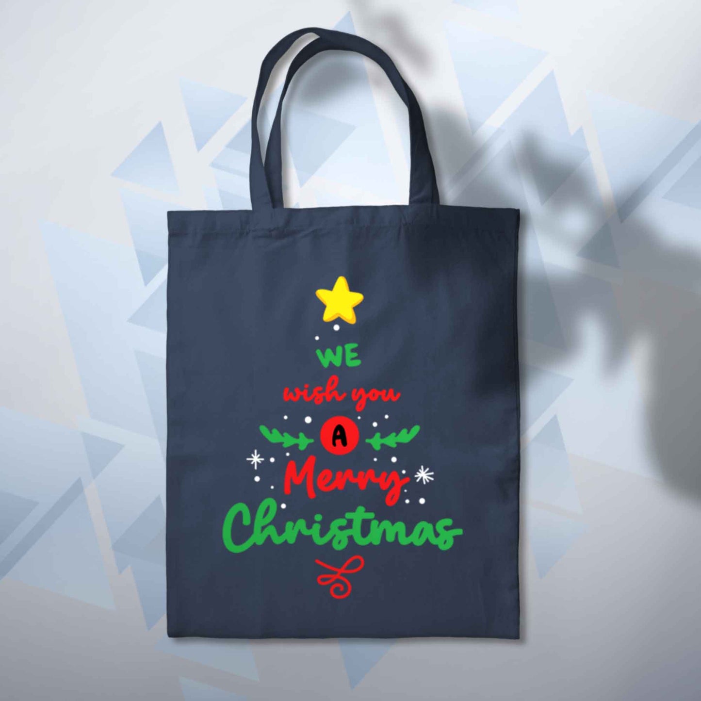 We Wish You A Merry Christmas Tree Tote Bag 10L Bag