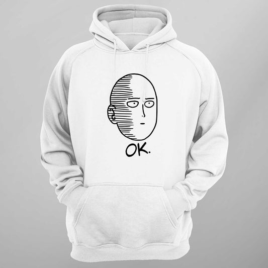 Saitama OK Hoodie One Punch Anime Hoodie OPM - FLUX DESIGNS