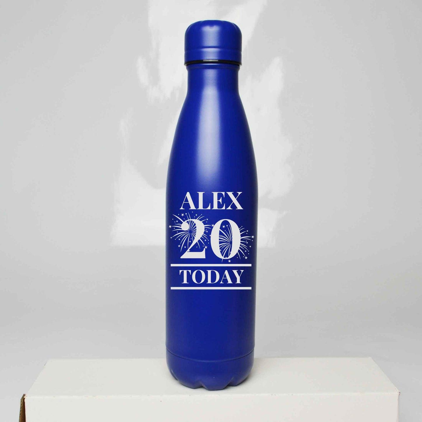 Personalised Birthday Fireworks  Engraved Thermos Bottle 500ml