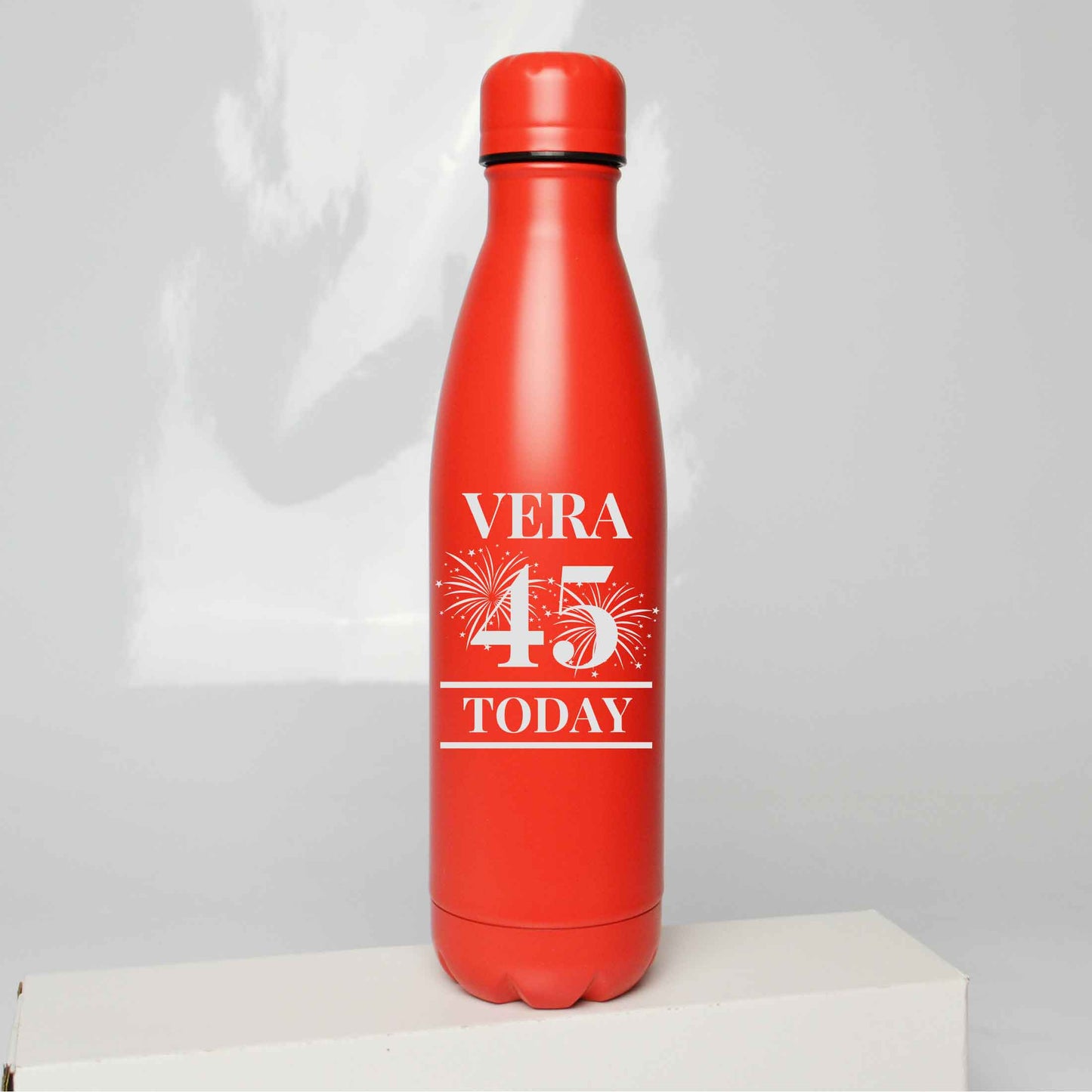 Personalised Birthday Fireworks  Engraved Thermos Bottle 500ml