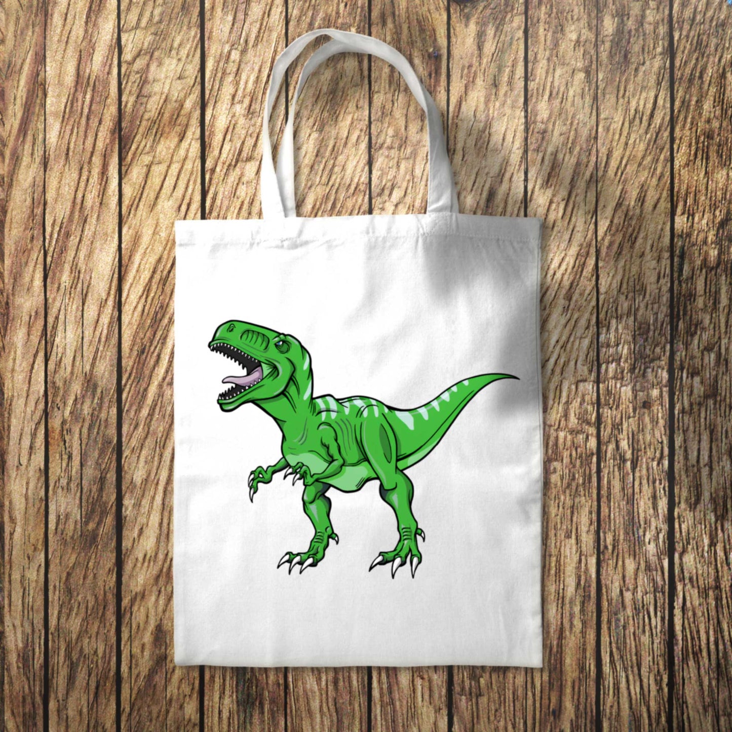 Green Dinosaur Tote Bag 10L Bag