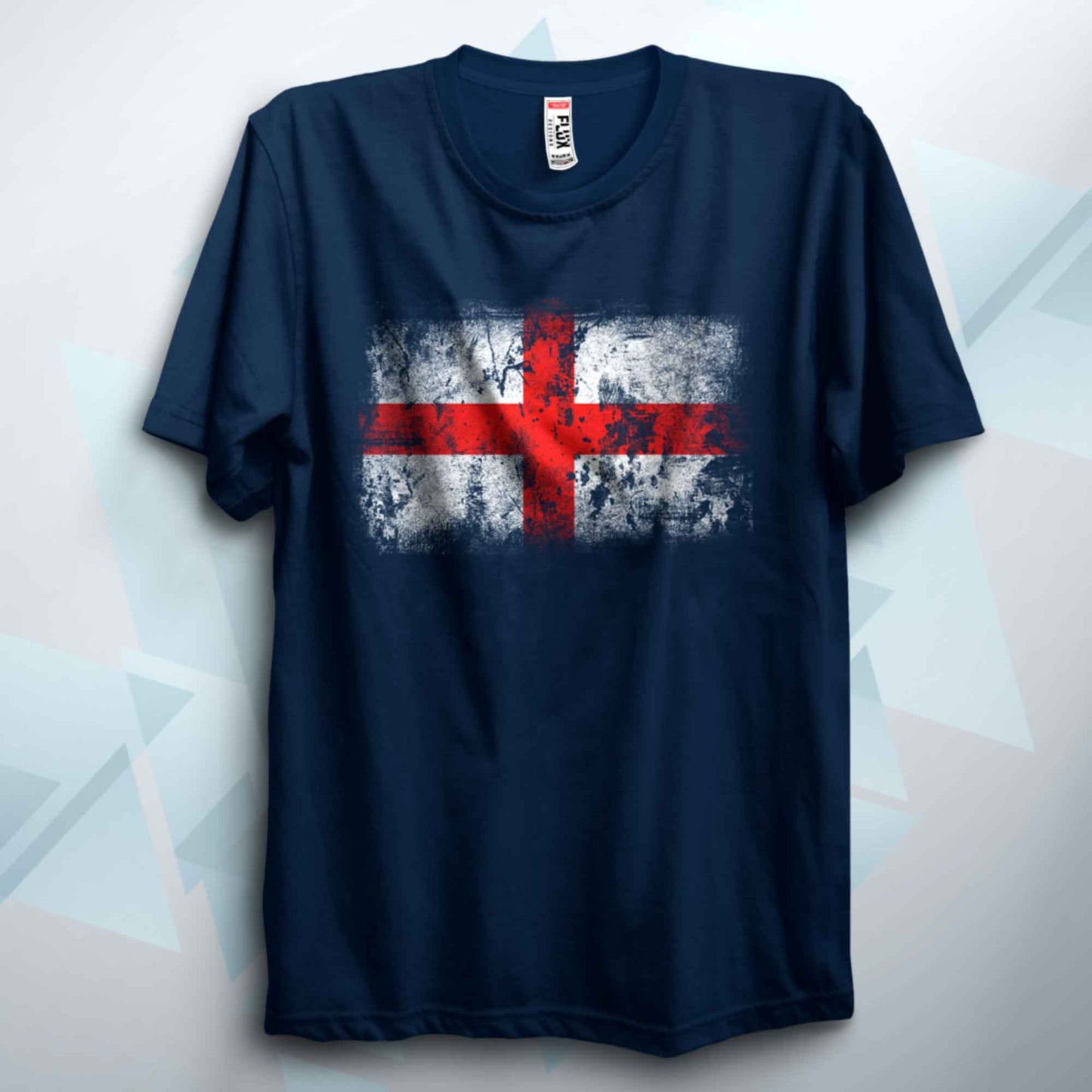 Distressed England Flag T Shirt