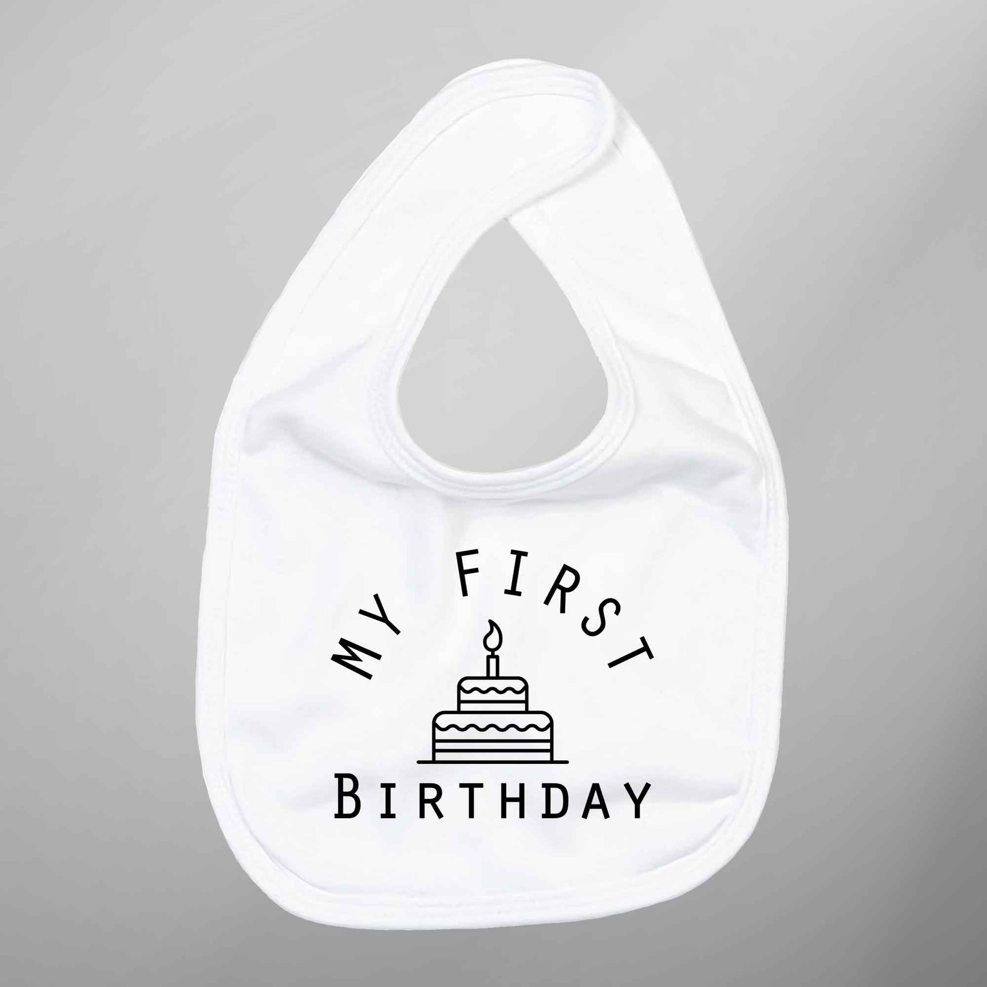 Baby Bib My First Birthday Bib 1st Birthday Baby Gift - FLUX DESIGNS