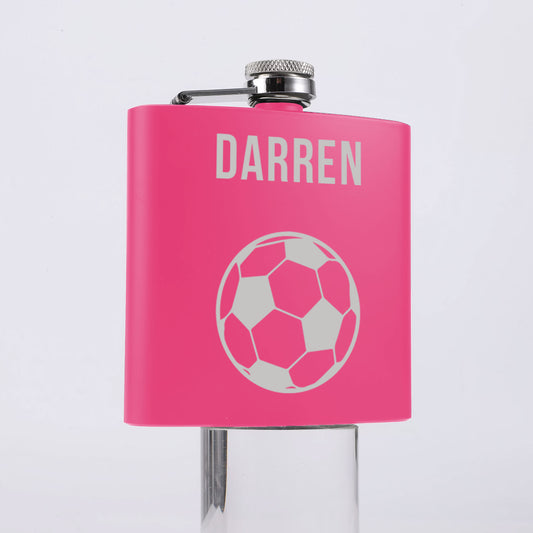 Personalised Football Hip Flask 6oz