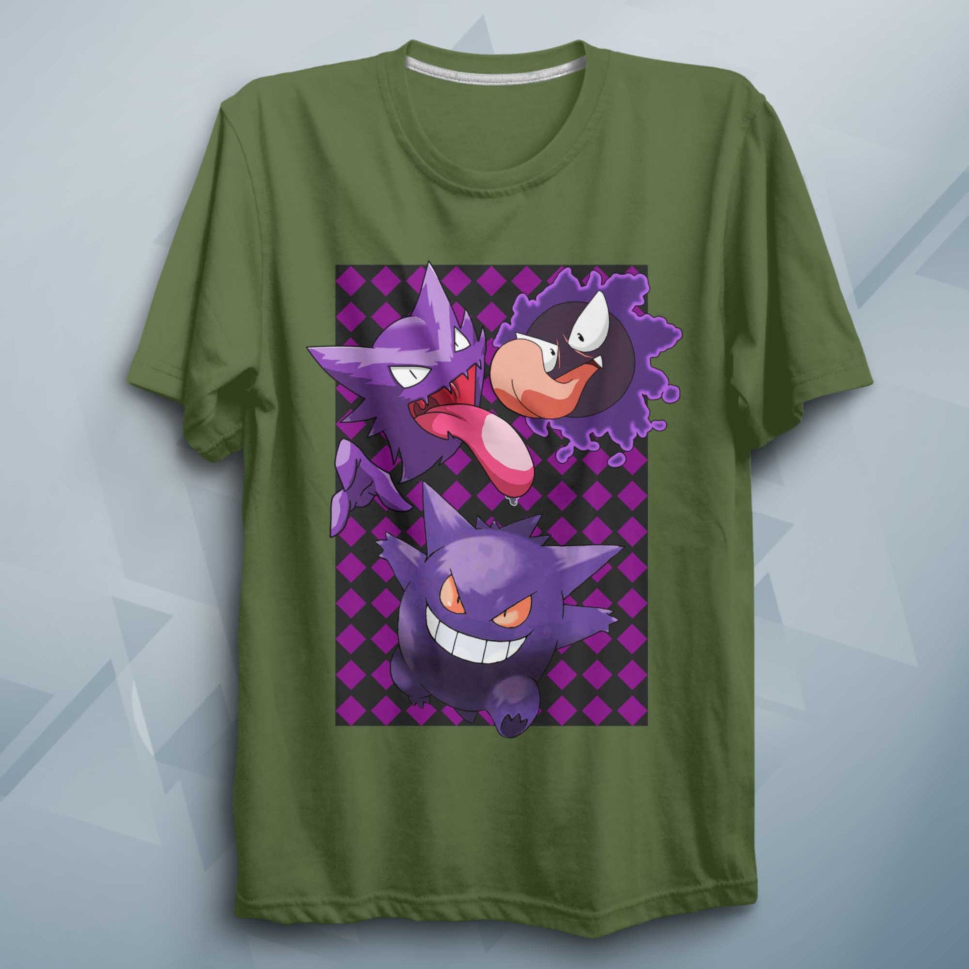 PKMN Gengar Haunter Ghastly T Shirt Anime Shirt - FLUX DESIGNS