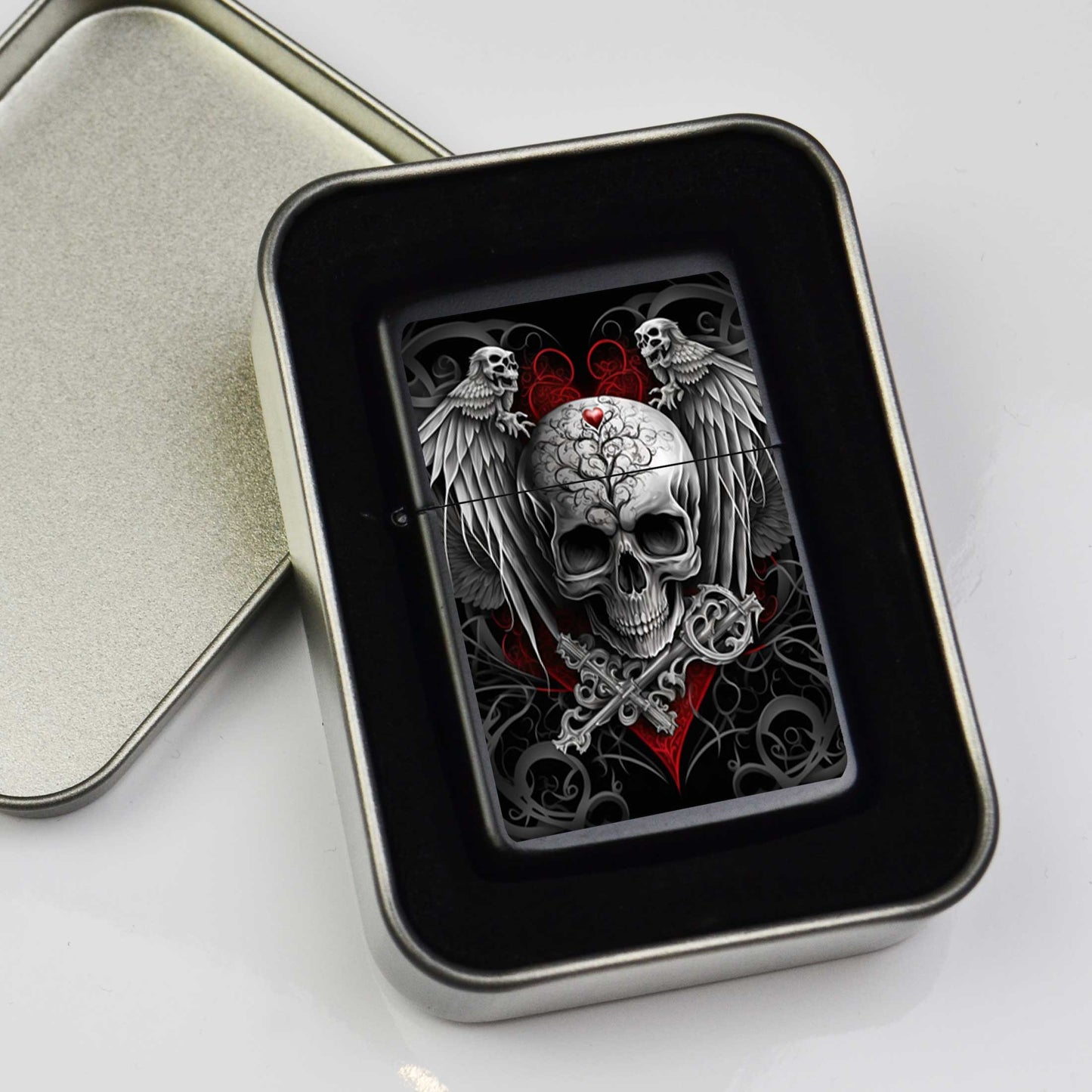 Heart Tree Skull Lighter