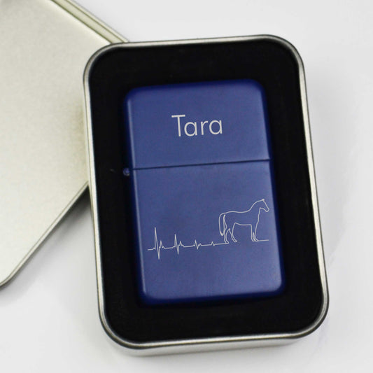 Personalised Horse Heartbeat Flint Lighter