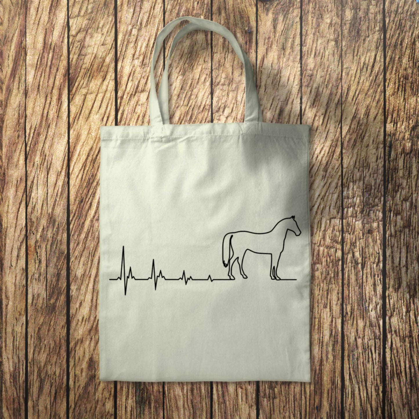 Horse Heartbeat Tote Bag 10L Bag