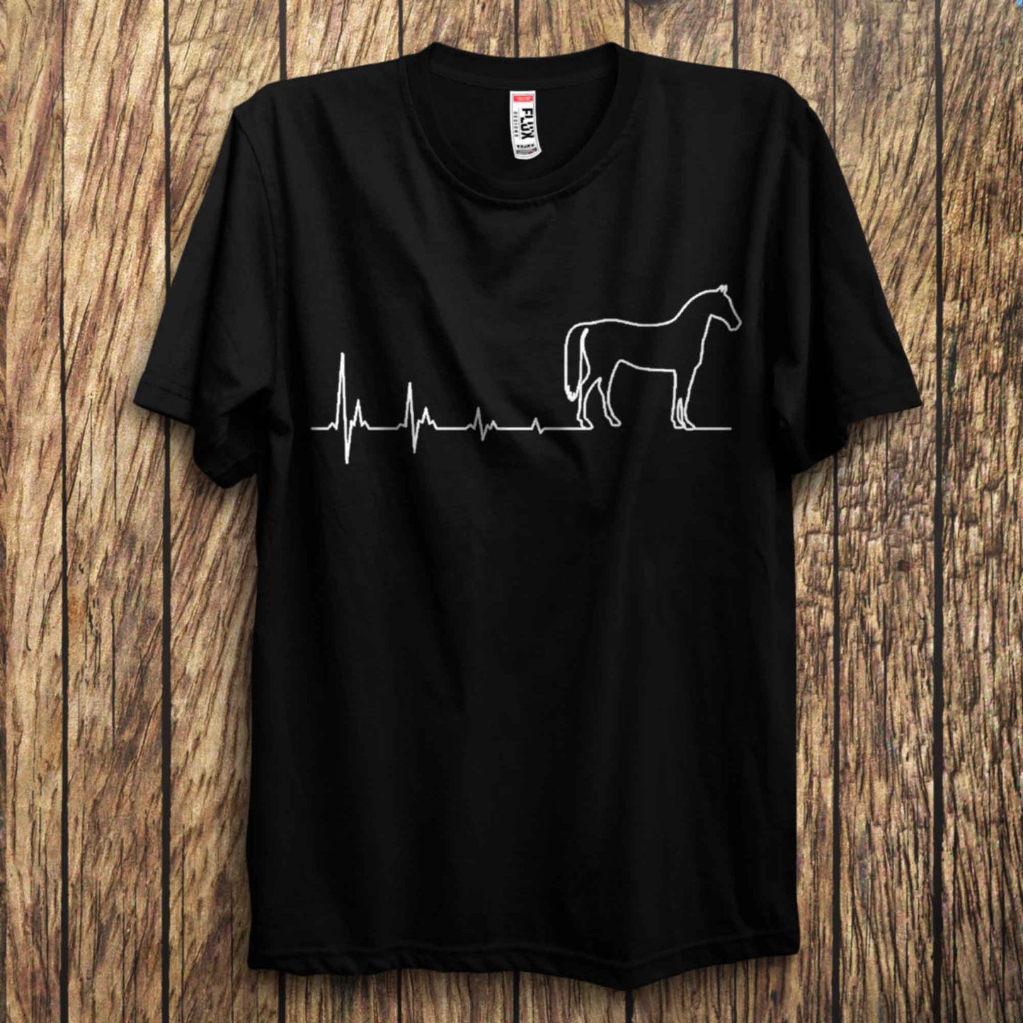 Horse Heartbeat T Shirt