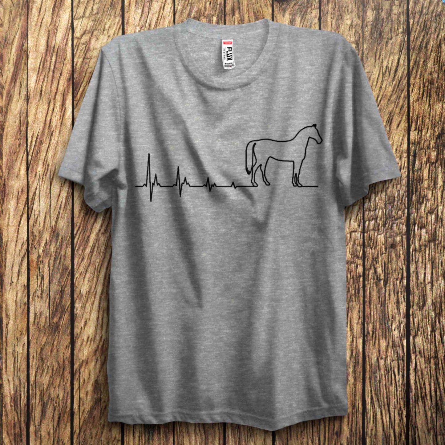 Horse Heartbeat T Shirt