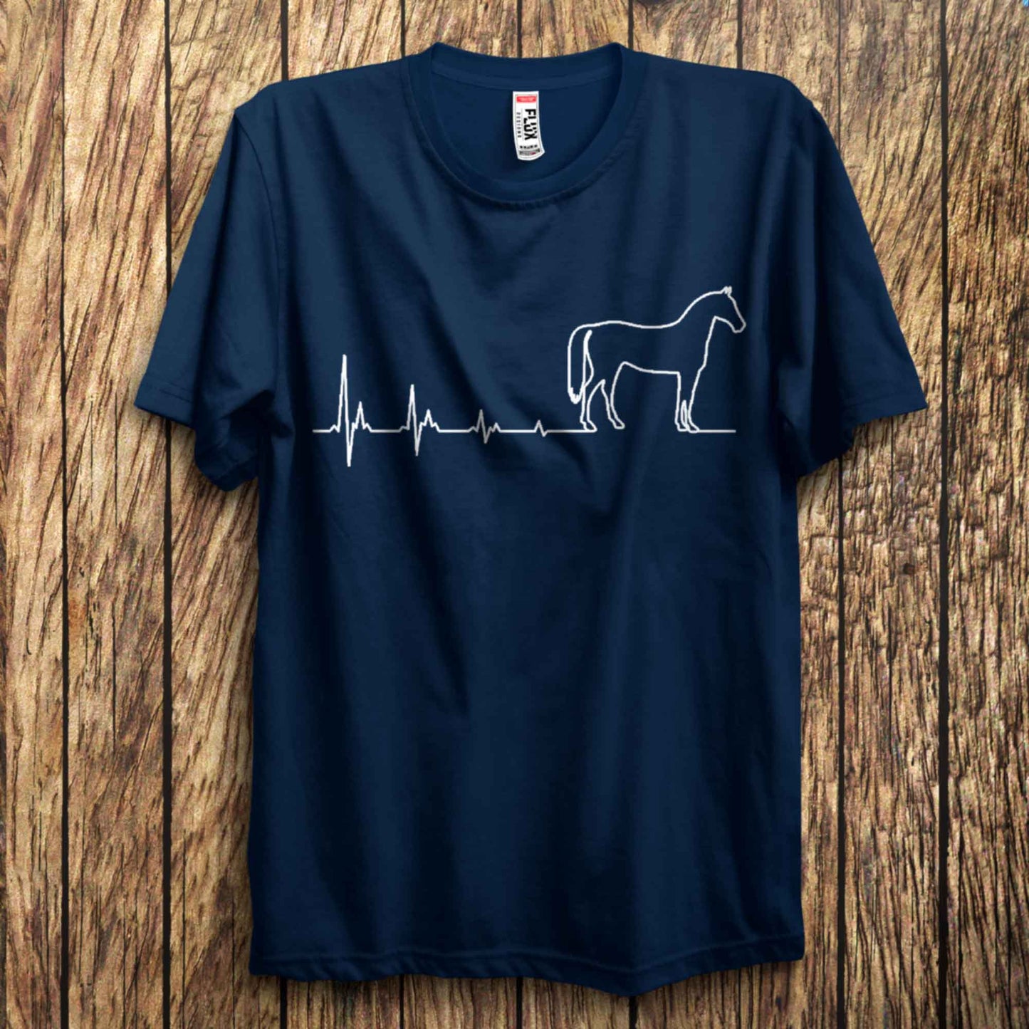 Horse Heartbeat T Shirt