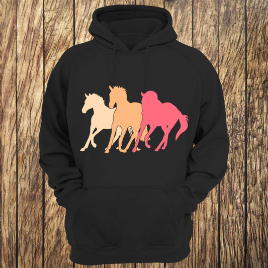 Sunset Wild Horses Unisex Hoodie