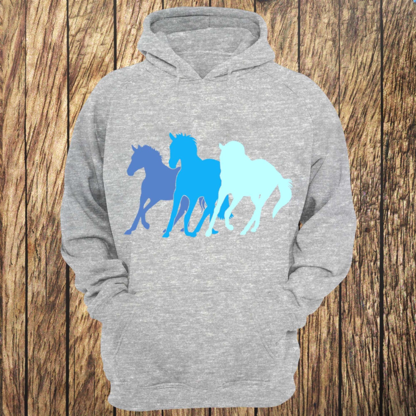 Ocean Wild Horses Unisex Hoodie