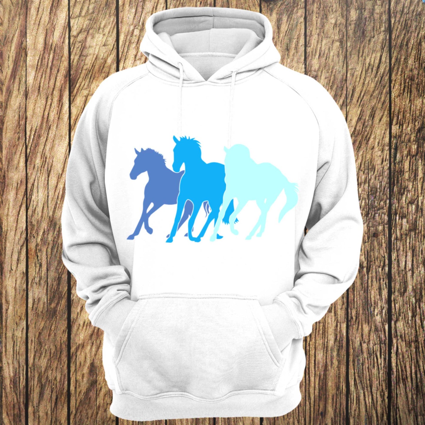 Ocean Wild Horses Unisex Hoodie