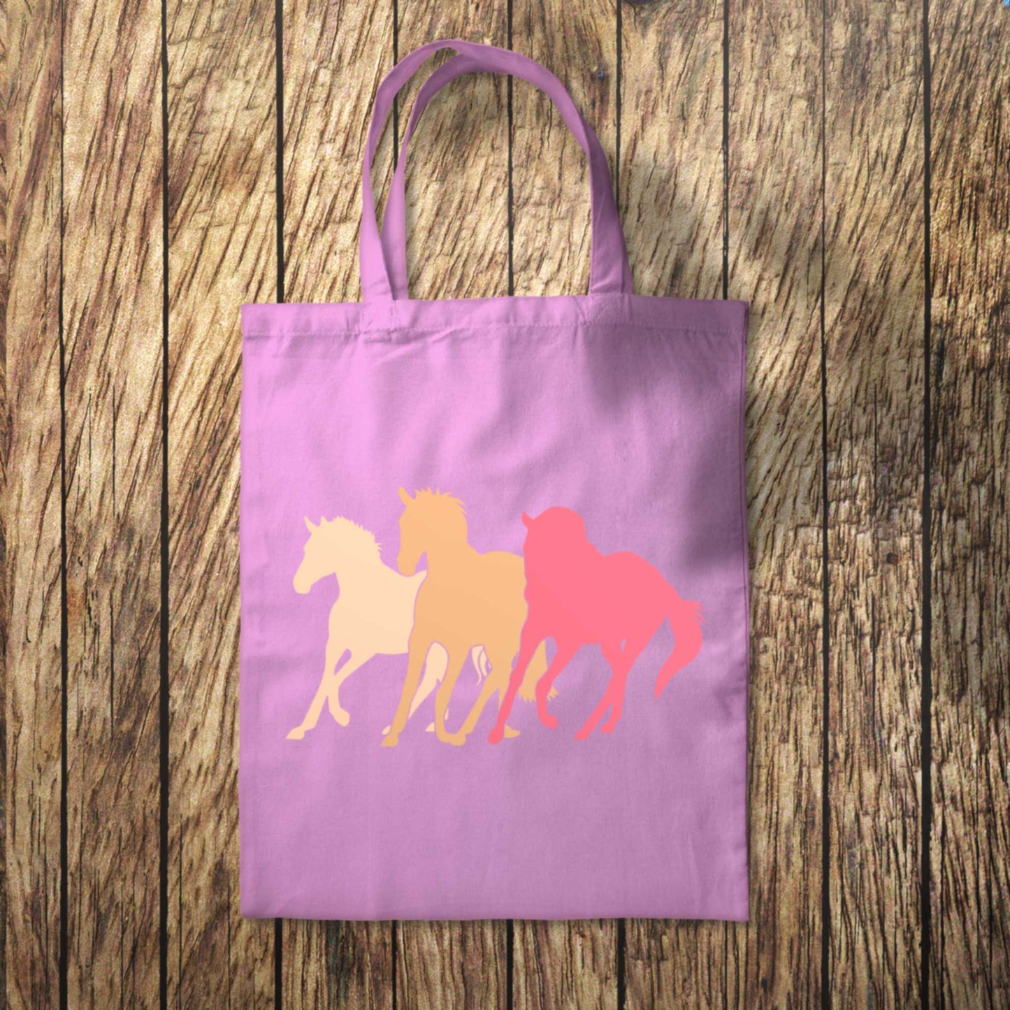 Sunset Wild Horses Tote Bag 10L Bag