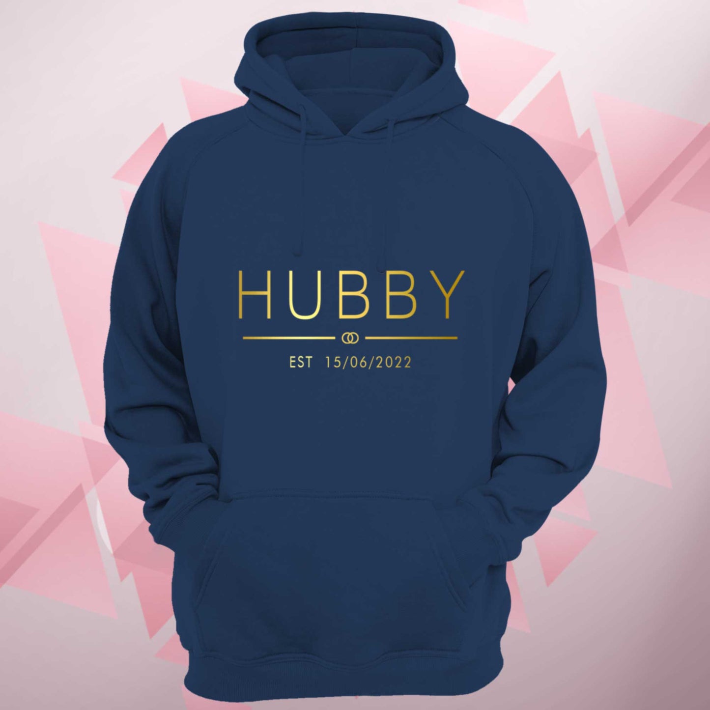 Personalised Hubby Wifey Hoodie Est