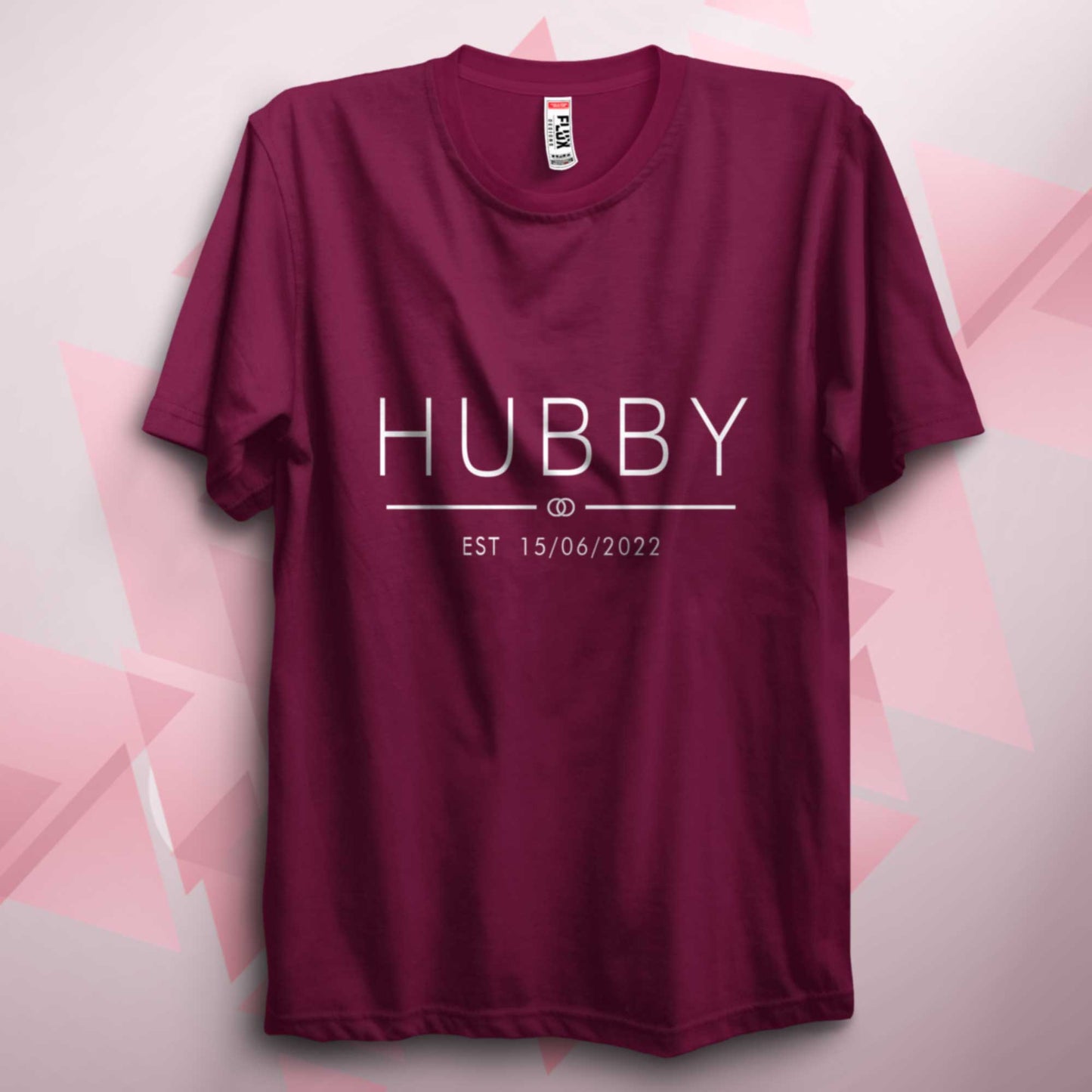 Personalised Wifey Hubby Unisex T Shirt Est