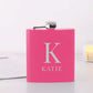 Personalised 6oz Initial And Name Steel Hip Flask