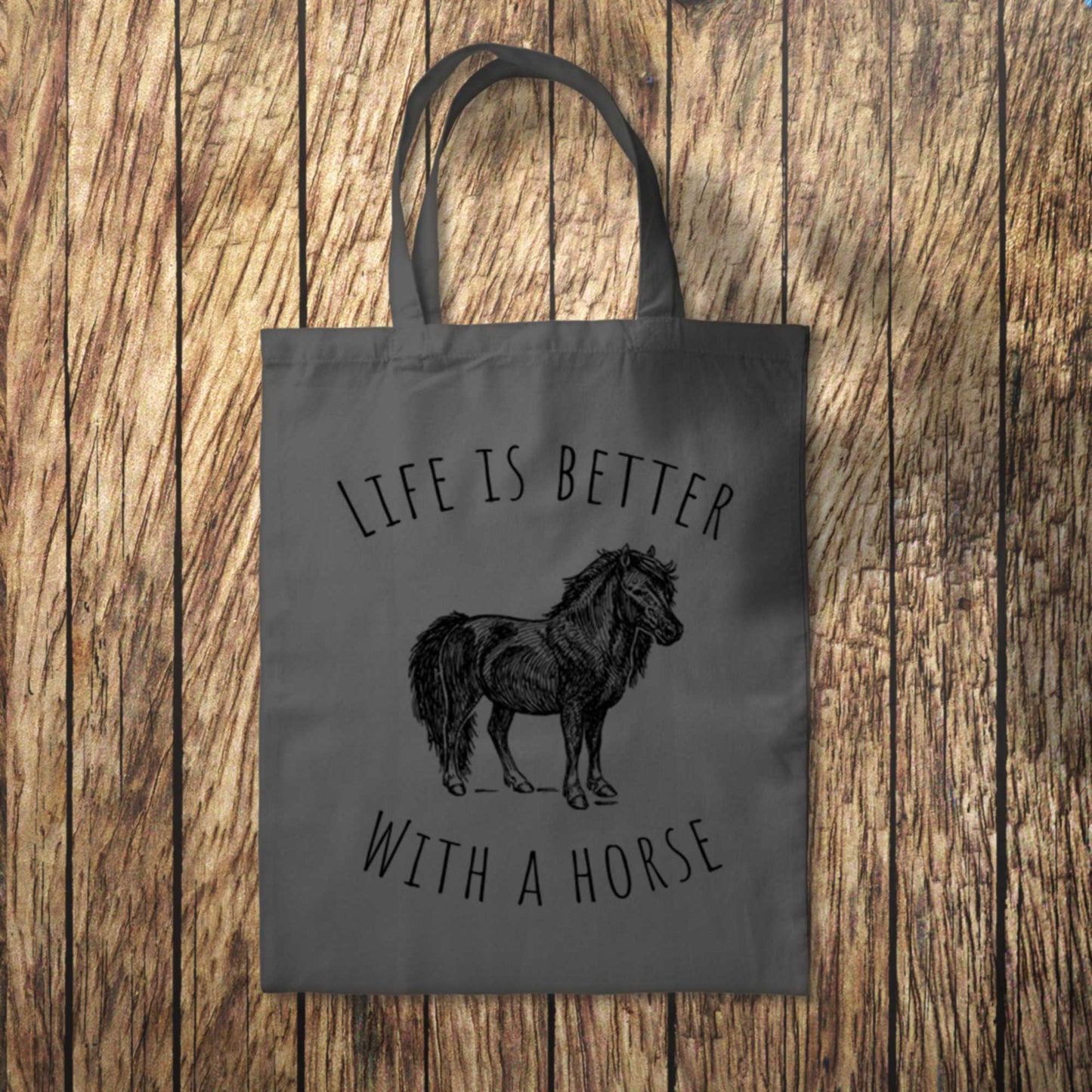 Life is Better With a Horse Tote Bag 10L Bag