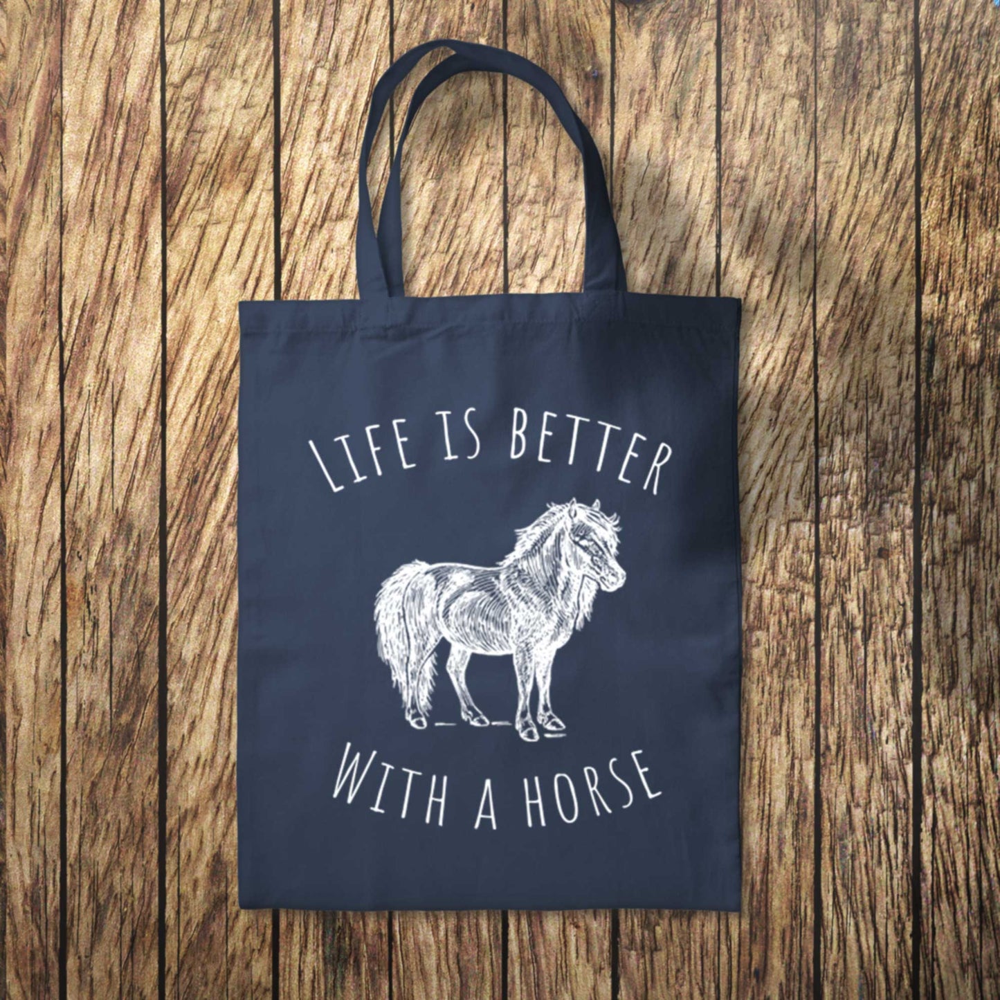 Life is Better With a Horse Tote Bag 10L Bag