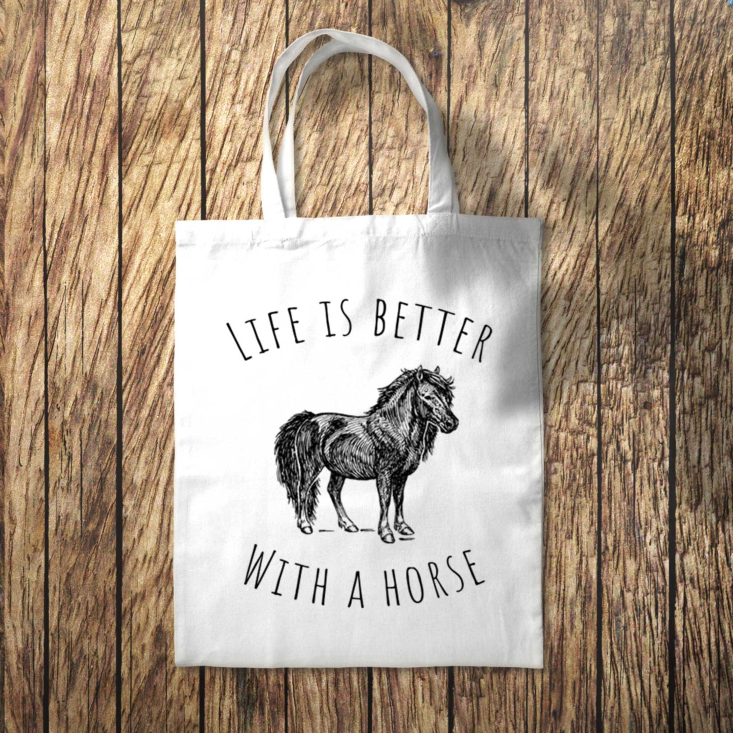 Life is Better With a Horse Tote Bag 10L Bag