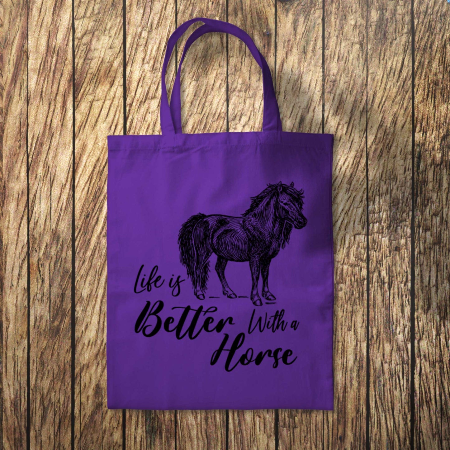 Our Life is Better With a Horse Tote Bag 10L Bag